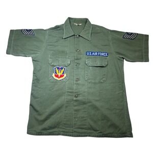 Vintage Vietnam Era US Air Force Utility Shirt Size Small - Tactical Air Command